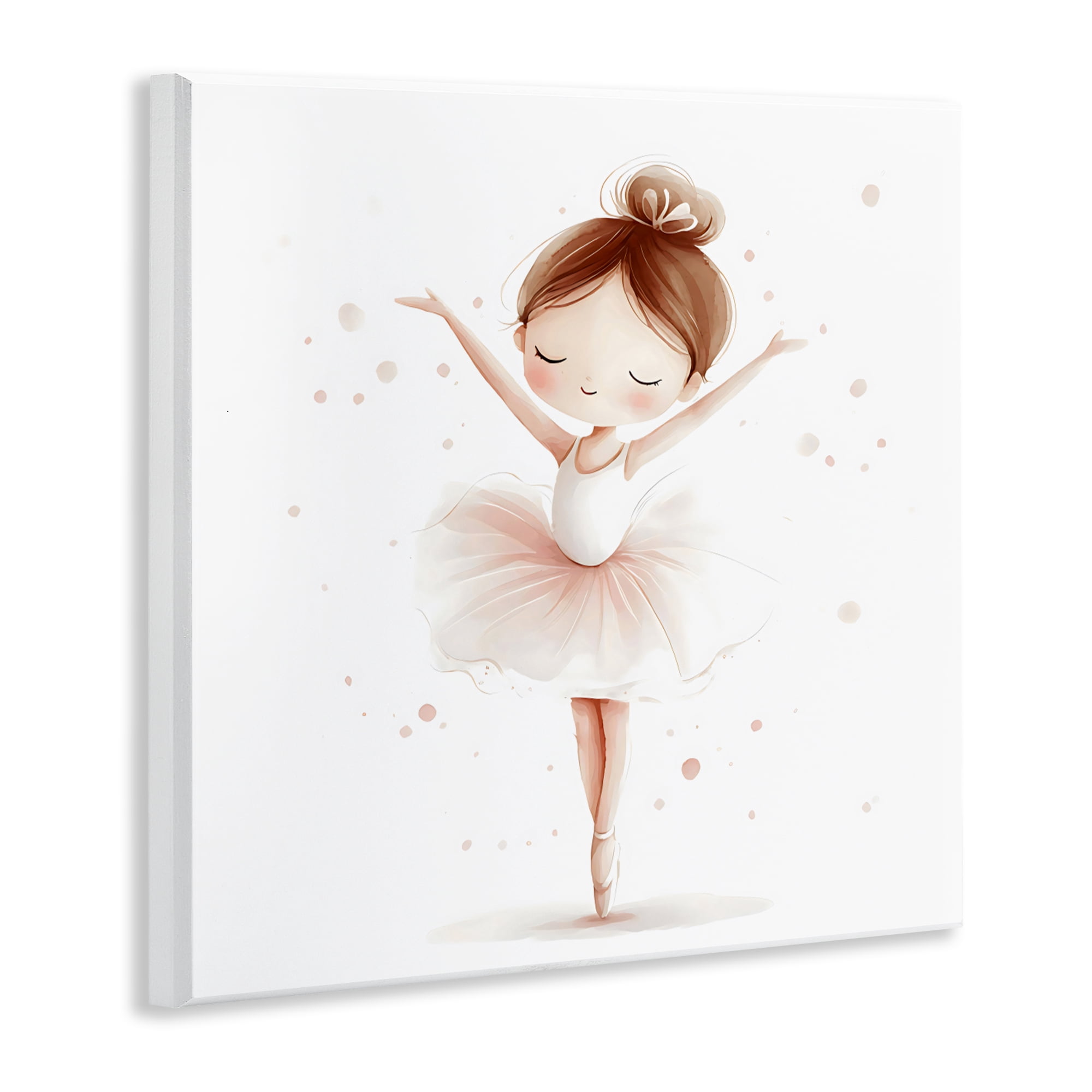 Stupell Industries Delicate Little Ballerina Girl Wall Plaque Art, design by Creative Studio