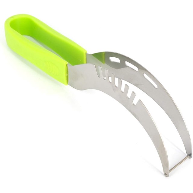Pinzas para sandía, de plástico antideslizante, herramientas para frutas y verduras, de acero inoxidable