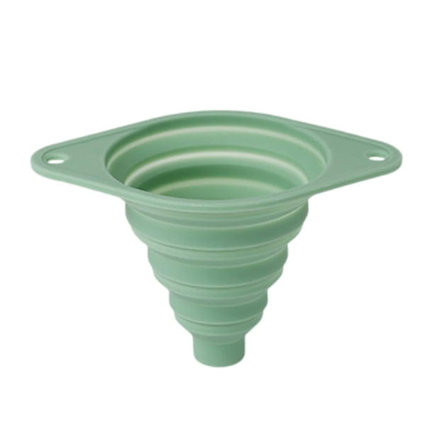 Pequeño embudo de cocina práctico para limpiar Mini embudos de acero inoxidable Herramienta práctica para transferir líquidos y escurrir Plegable para una variedad de tareas en la cocina