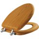thumbnail image 1 of Asiento de inodoro Bemis Mayfair, chapado en roble natural, alargado, 1 of 7