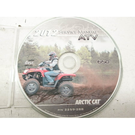 Car Service Manual - Arctic Cat 2259-288 2012 650 ATV Service Manual CD QTY 1