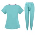 thumbnail image 4 of Hospital Accessories Clinical Tops Pants Work Clothes Set Nursing Uniforms Jogger Suit Nurse Doctor Dustproof Workwear, 4 of 5