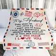 thumbnail image 2 of Personalized Custom Name to My Husband Blanket from Wife You are My Everything Husband Birthday Christmas Wedding Anniversary Bed Quilt Fleece Throw Blanket (50 x 40 in Baby Size), 2 of 5