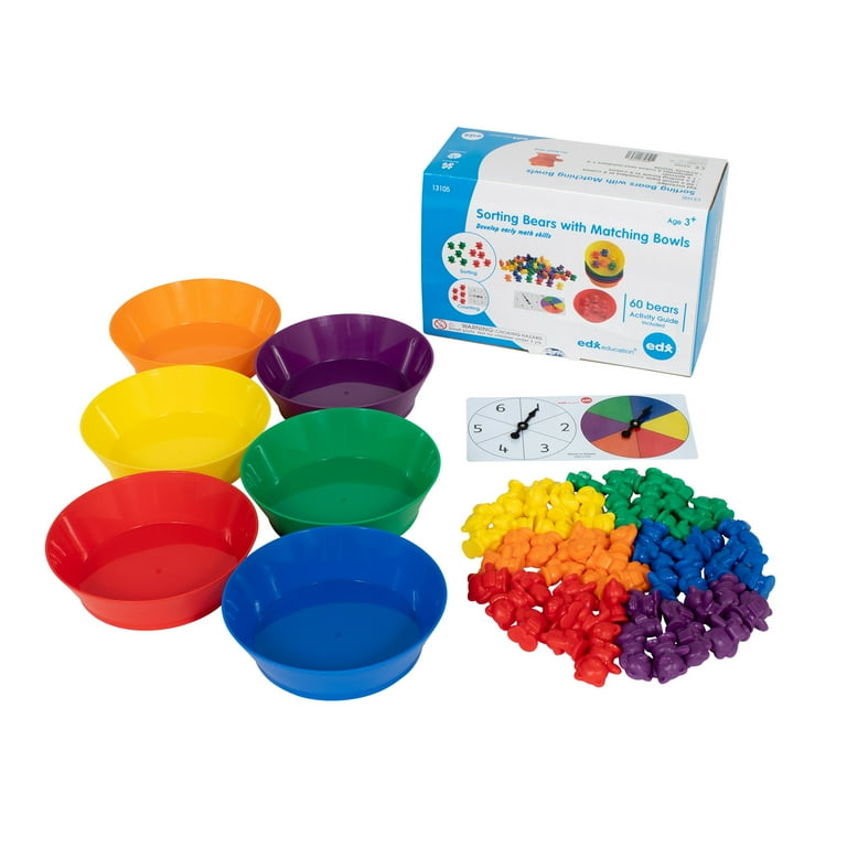 Edx Education Counting Bears with Matching Bowls - 68pc Set