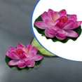 thumbnail image 4 of 18cm Artificial Water Lily Floating Lotus Flower Pond Aquarium Decor Multicolor, 4 of 4