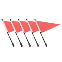 5 Sets Bike Handlebar Safety Flag Bike Advertising Flag Cycling Handlebar Safety  Flag
