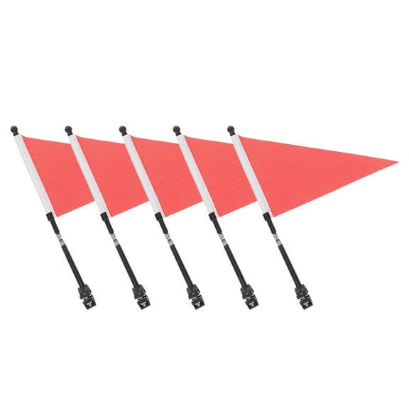 5 Sets Bike Handlebar Safety Flag Bike Advertising Flag Cycling Handlebar Safety  Flag