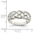 thumbnail image 2 of 925 Sterling Silver Woven Celtic Ring Claddagh, 2 of 6