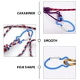 thumbnail image 3 of WHAMVOX 5 Pcs Outdoor Carabiner Outdoor Safety Buckle 6.00X3.20X0.50CM Blue, 3 of 8