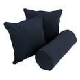 thumbnail image 3 of Double-corded Solid Twill Throw Pillows with Inserts (Set of 3) Forest Green, 3 of 5
