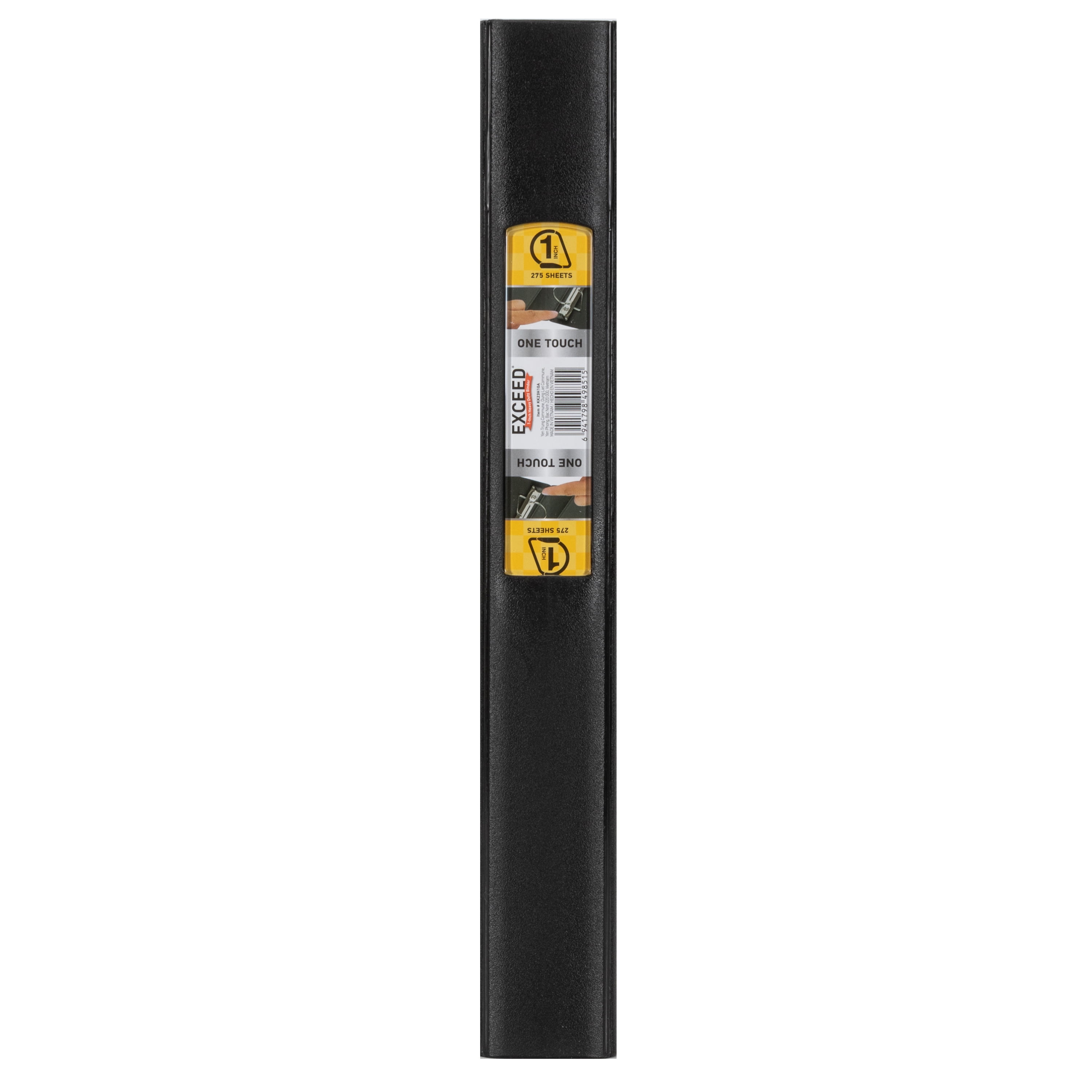 Exceed 2 inch 3-Ring Heavy Duty Binder, Slant Ring, Black, 1 Count