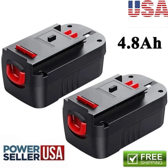 4.8Ah HPB18 Replacement for B and D 18 Volt Battery 244760-00 A1718 FS18FL FSB18 Firestorm 2-Pack