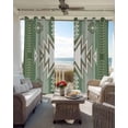 thumbnail image 4 of Sage Green Boho Blackout Curtains 72 Inches Long for Bedroom, American Native Southwest Abstract Art Thermal Insulated Room Darkening Black Out Window Curtain Panels Grommet Drapes for Living Room, 4 of 8
