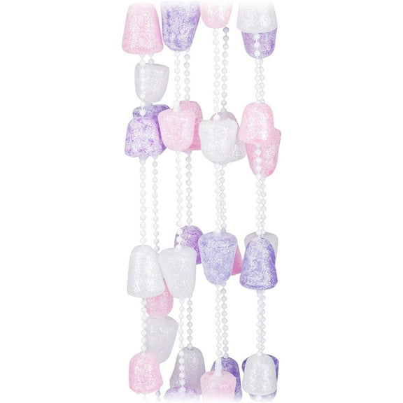 Kurt Adler Artificial Garland Glitter Gum Drop Christmas Pink Purple White 9'
