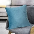 thumbnail image 4 of MORESEC under $5 Velvet Throw Pillow, Solid Color Velvet Throw Pillow with Insert, Large Backrest Lumbar Cushion, Sofa Bed Living Room Decor Pillow, Office Chair Comfort Pillow, 4 of 6