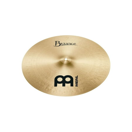 Meinl Cymbals Byzance 17  Traditional Medium Thin Crash Cymbal The Meinl Byzance Traditional Medium Thin Crash features a fairly dark washy sound that fills up the frequency spectrum. It has a loud attack and a moderate sustain which is great for Rock  Pop  Fusion  Jazz  Funk  R&B  Reggae  Studio envirements  and world music. This is due to its warm and smooth character. Features: Fairly dark washy sound Fills up the frequency spectrum Loud attack and a moderate sustain Warm and smooth character Great for Rock  Pop  Fusion  Jazz  Funk  R&B  Reggae  Studio envirements  and world music Get your Meinl Byzance Traditional Medium Thin Crash today at the guaranteed lowest price from Sam Ash Direct with our 45-day return and 60-day price protection policy.