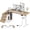 Nutural, variant on GUNAITO 55.1" Electric Standing Desk with 3-Drawer Cabinet, Adjustable Height Desk with Memory Panel, Office & Gaming Desk,Rustic Brown