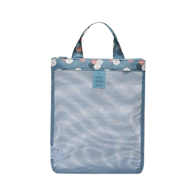Sac de Plage Imperméable, Sac de Rangement en Maille, Grande Capacité, Tissu à Séchage Rapide, Équipement de Vacances à la Plage, Compagnon de Piscine, Polyester Durable, Adapté aux Voyages, Loisirs Extérieurs, Maillot de Bain Akmoler