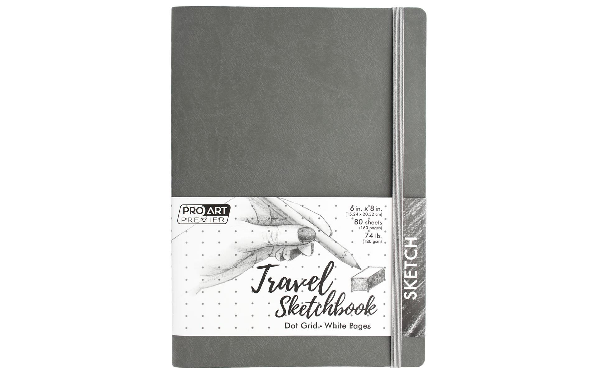 Pro Art Prem Trav Sketch Bk 6x8 80sht DotGrid 74#G