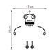 thumbnail image 3 of Billuyoard 1PC pegatina de pared Animal corazón dibujos animados Robot interruptor pared pegatina dibujos animados PVC calcomanías hogar Decoración del hogar, 3 of 6