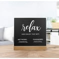 thumbnail image 3 of Decorae Wifi Password Sign for Home or Business, Chalkboard Style Metal Freestanding Sign, 3 of 8