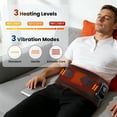 thumbnail image 2 of Cordless Heating Pad with Massager for Back, 3 Heat & 3 Massage Modes, Portable Lower Back Massager with Timer, Dual-Sided Heat for Back & Abdomen, 2000mAh, 2 of 13