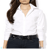 Ralph Lauren Women's Long Sleeve Non Iron Shirt White Size Petite Medium