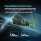 thumbnail image 5 of Transcend SSD M.2 2280 SATA III de 256 GB con caché Dram, hasta 530 MB/s, Compatible con Ultrabook L, 5 of 7