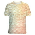 thumbnail image 5 of Mermaid Fish Scales T Shirts Basic T-Shirt Short Sleeve Ladies Tee Shirt Summer Graphic Clothing, 5 of 6