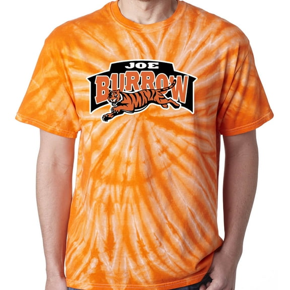 TIE-DYE ORANGE Bengals Joe Burrow Logo T-shirt ADULT