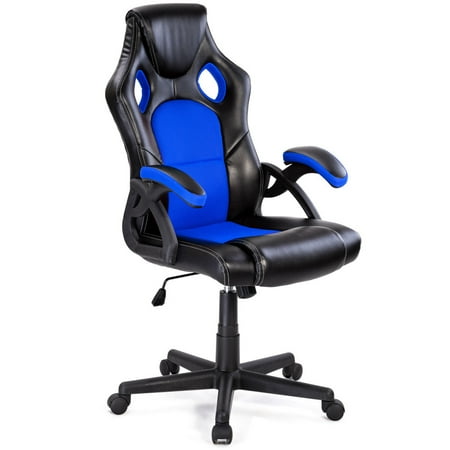 Costway Pu Leather Executive Bucket Seat Racing Style Office Chair Costway Pu Leather Executive Bucket Seat Racing Style Office Chair Computer Desk Task