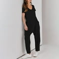 thumbnail image 4 of Women's Jumpsuit Soft Fabric Casual Loose Short Sleeve Spring Summer Autumn Daily Wear, 4 of 7