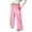 Z02 Pink, variant on Girl Pants - Girls Bowknot Sweatpants Baggy Lightweight Straight Leg Athletic Pants With Pockets Casual Playwear - School Kids Clothes,Color:Pink,Size:6-7 Years