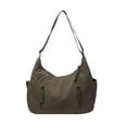thumbnail image 2 of Bolsa cruzada de nailon para mujer, de gran capacidad, bolsa de hombro de lona resistente al agua para escuela, trabajo y viajes diarios con correa ajustable, 2 of 8