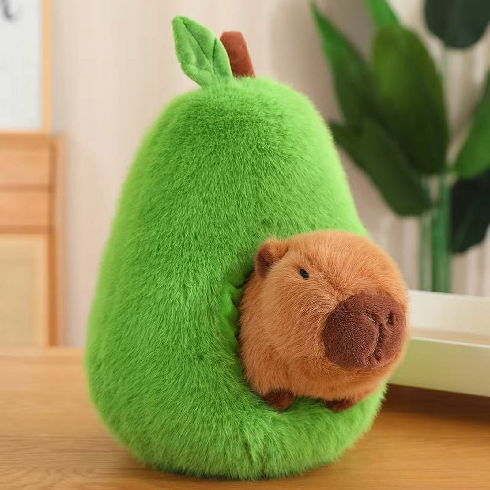 Peluche Capybara En Aguacate Desmontable – Juguete De 30 Cm, Súper Suave, Ideal Para Regalar En Cumpleaños