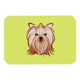 thumbnail image 1 of Caroline'S Treasures Bb1266Mp - Alfombrilla Para Ratón, Diseño De Tablero De Ajedrez, Color Verde Lima, Yorkie Yorkishire Terrier, 1 of 1