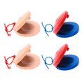 thumbnail image 1 of MasteelfCA 4Pcs Castanets Percussion Musical Instruments Education Toys (Assorted Color), 1 of 7