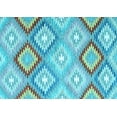 thumbnail image 1 of Ahgly Company Indoor Rectangle Southwestern Light Blue Country Area Rugs, 3' x 5', 1 of 4