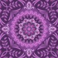 thumbnail image 1 of Ahgly Company Machine Washable Indoor Square Transitional Purple Area Rugs, 4' Square, 1 of 7