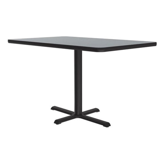 Correll 29"H Commercial Laminate Cafe & Breakroom Table in Gray Granite