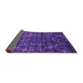 thumbnail image 2 of Ahgly Company Indoor Round Abstract Purple Modern Area Rugs, 8' Round, 2 of 4