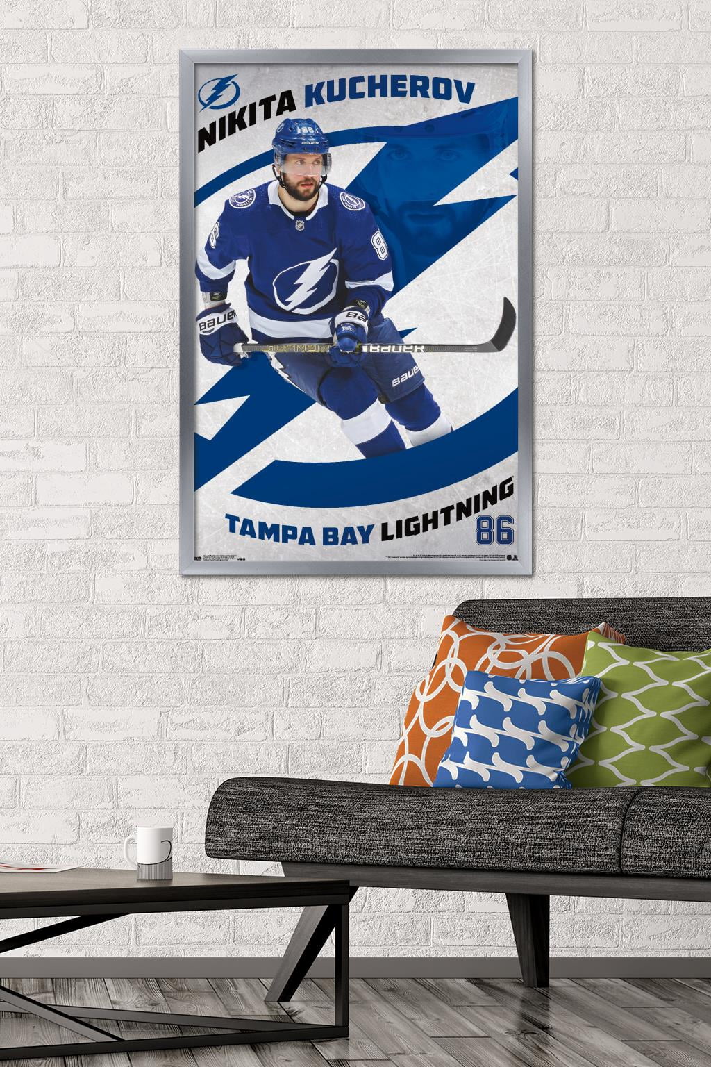 NHL Tampa Bay Lightning - Nikita Kucherov 19 Wall Poster, 22.375" x 34" Framed