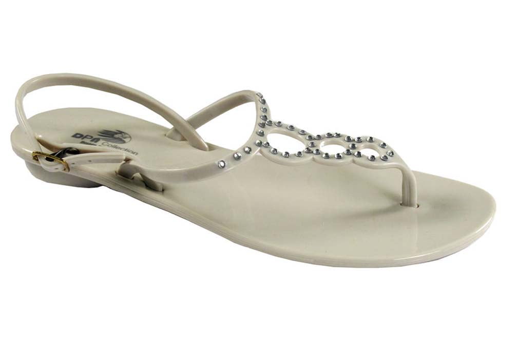 crystal jelly sandals