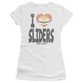 thumbnail image 2 of White Castle I Heart Sliders Junior Women's T-Shirt Sheer White, 2 of 2