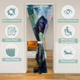 thumbnail image 2 of 3D Dinosaur Door Curtain For Doorway Privacy Dino Silhouettes Jurassic Evolution Blackout Curtain Young Ancient Safari Animal Door Drape Jungle Woodland Room Divider Curtain,52"W X 80"L, 2 of 4