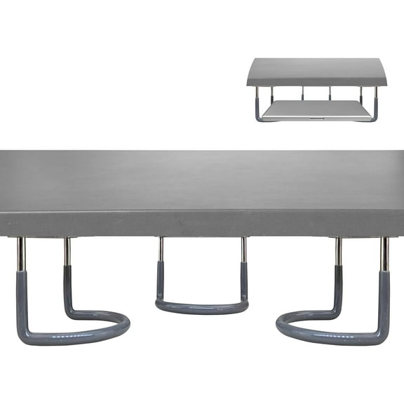 Skywin Under Desk Laptop Mount - 3 Racks in 1 Set to Hold Under Desk Laptop Holder Organizer Rack with Screws (Laptop Not Included)