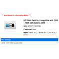thumbnail image 2 of A/C Limit Switch - Compatible with 2008 - 2014 GMC Savana 2500 2009 2010 2011 2012 2013, 2 of 2