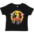 thumbnail image 3 of Inktastic Monster Truck 4th Birthday Boys or Girls Toddler T-Shirt, 3 of 5