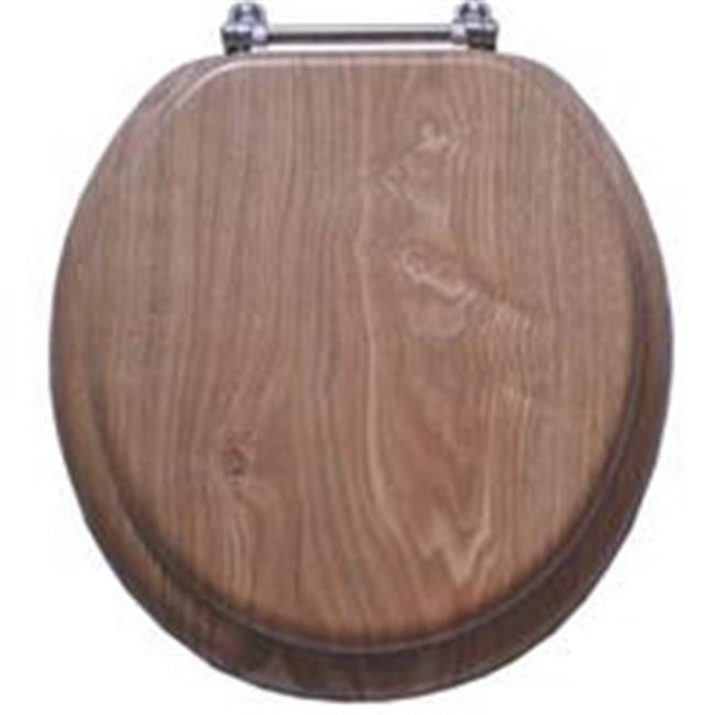 Achim Home Furnishings TOWDSTCH04 Fantasia Standard Toilet Seat Wood Chocolate 17-Inch 