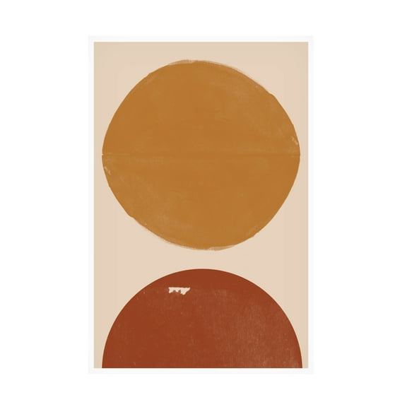 Trademark Fine Art THE MIUUS STUDIO Burn Orange Composition Canvas Wall Art